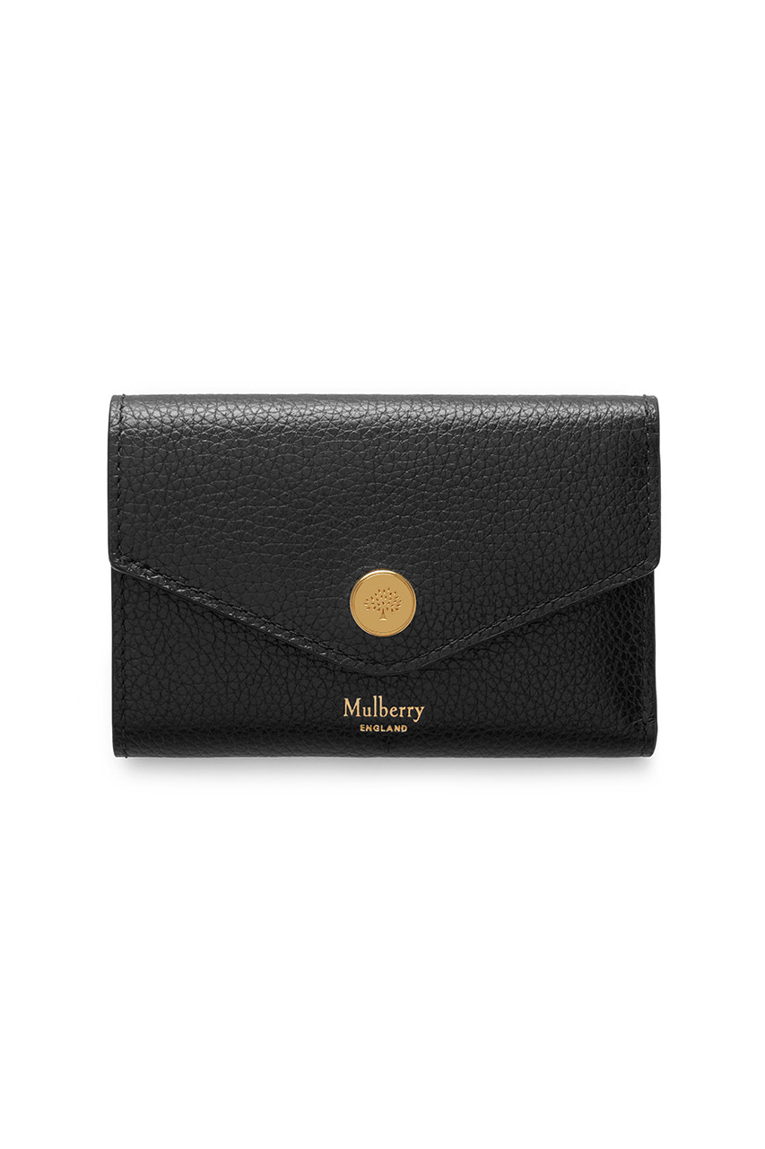 Mulberry Folded Multi-Card Wallet (ブラック, F) マルベリー ELLE SHOP