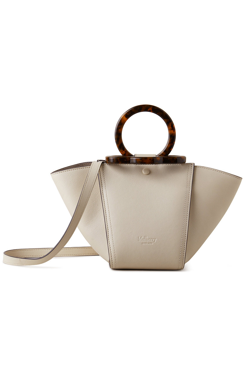 Mulberry Mini Rider's Top Handle(w/Leather Handle) (`[N, F) }x[ ELLE SHOP