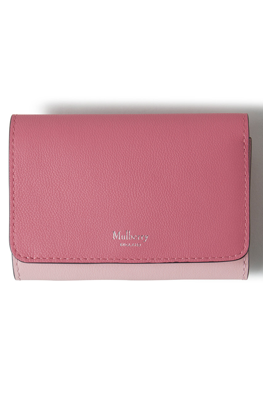 ＜ELLE SHOP＞ Mulberry Continental Trifold (ゼラニウムピンク×パウダー F) マルベリー ELLE SHOP