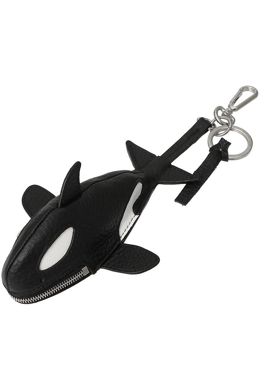 マルベリー/MulberryのORCA ZIPPED CASE KEYRING(ブラック×ホワイト/RK5922/000A500)