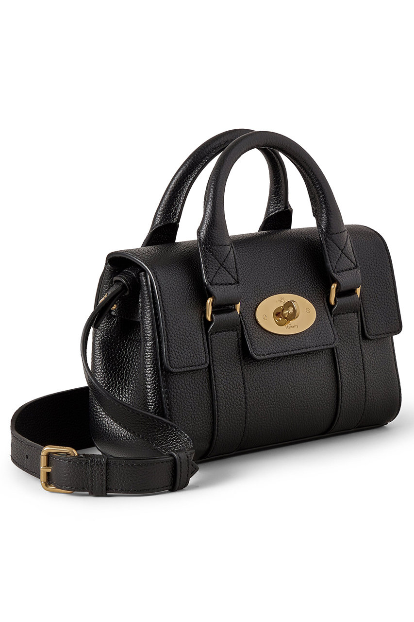 Mulberry(マルベリー)｜MINI HERITAGE BAYSWATER/ブラック の通販