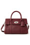 【予約販売】SMALL BAYSWATER SATCHEL(HEAVY GRAIN) マルベリー/Mulberry ブラックチェリー