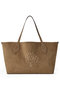 OVERSIZED SUEDE TOTE マルベリー/Mulberry サルコームサンド