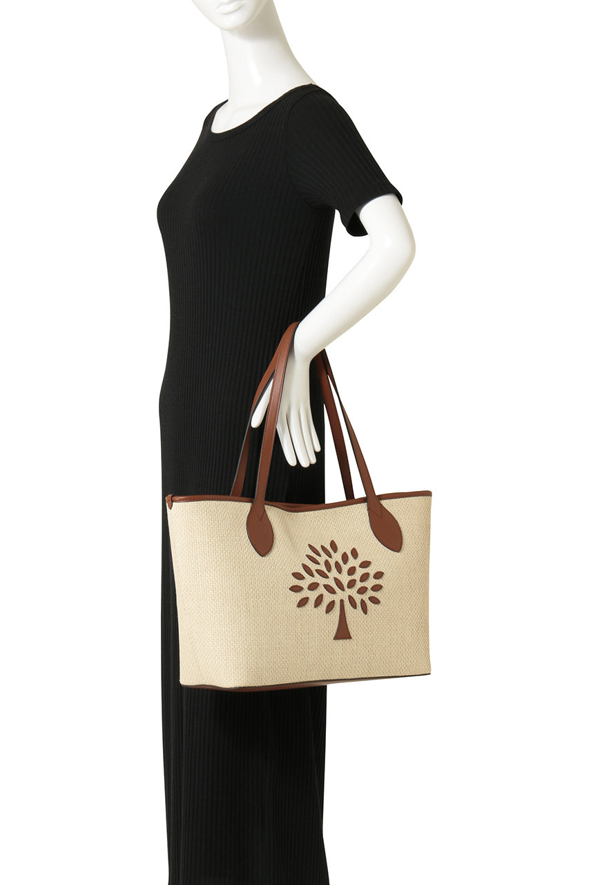 Mulberry(マルベリー)｜SMALL TREE TOTE RAFFIA/エクリュ-ブライト