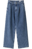 THE HAILEY ハイライズワイドタックデニムパンツ