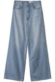 THE LAZY SISTER ハイライズワイドストレートデニムパンツ