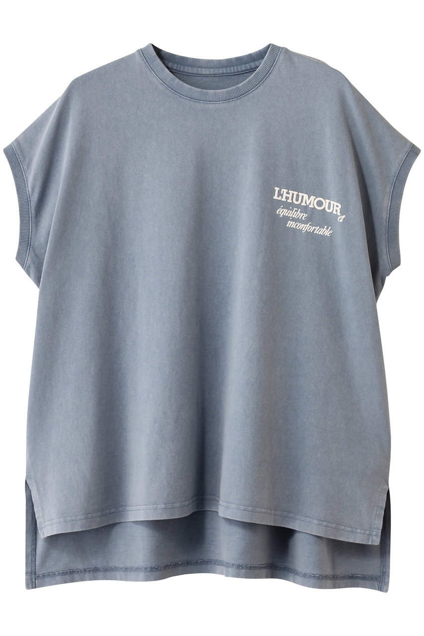 upper hights BIG NO SLEEVE TEE (BLUE GREY, 1) アッパーハイツ ELLE SHOP upper hights BIG NO SLEEVE TEE (BLUE GREY, 1) アッパーハイツ ELLE SHOP