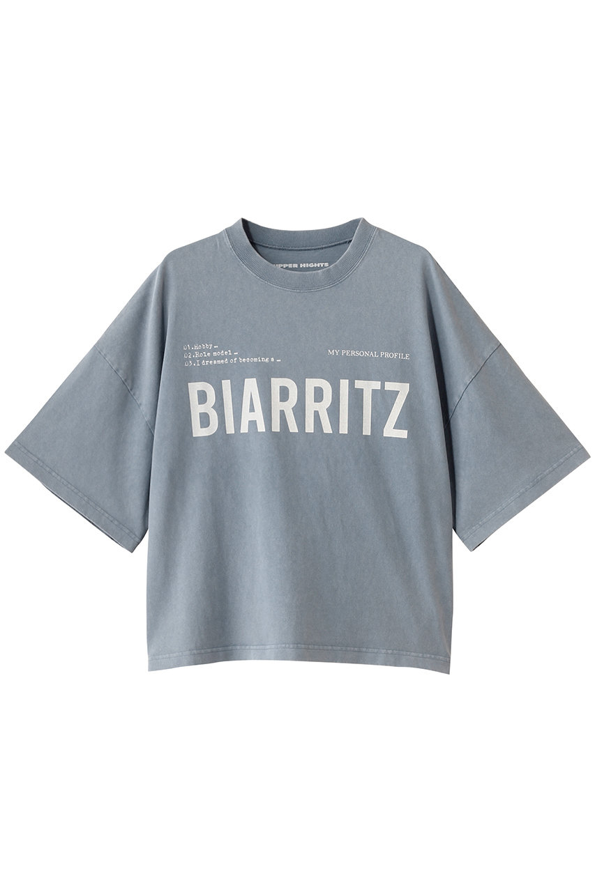 upper hights BIG WIDE TEE (BLUE GREY, 1) アッパーハイツ ELLE SHOP upper hights BIG WIDE TEE (BLUE GREY, 1) アッパーハイツ ELLE SHOP