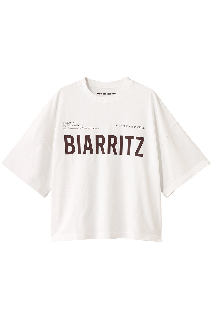 upper hights BIG WIDE TEE (OFF WHITE, 1) アッパーハイツ ELLE SHOP upper hights BIG WIDE TEE (OFF WHITE, 1) アッパーハイツ ELLE SHOP