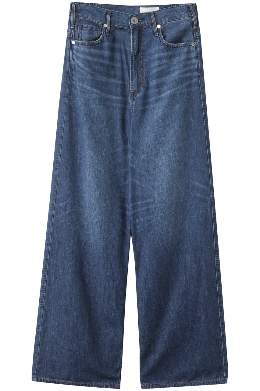 upper hights THE LAZY SISTER ハイライズワイドストレートライトデニムパンツ (DARK BLUE, 25) アッパーハイツ ELLE SHOP upper hights THE LAZY SISTER ハイライズワイドストレートライトデニムパンツ (DARK BLUE, 25) アッパーハイツ ELLE SHOP