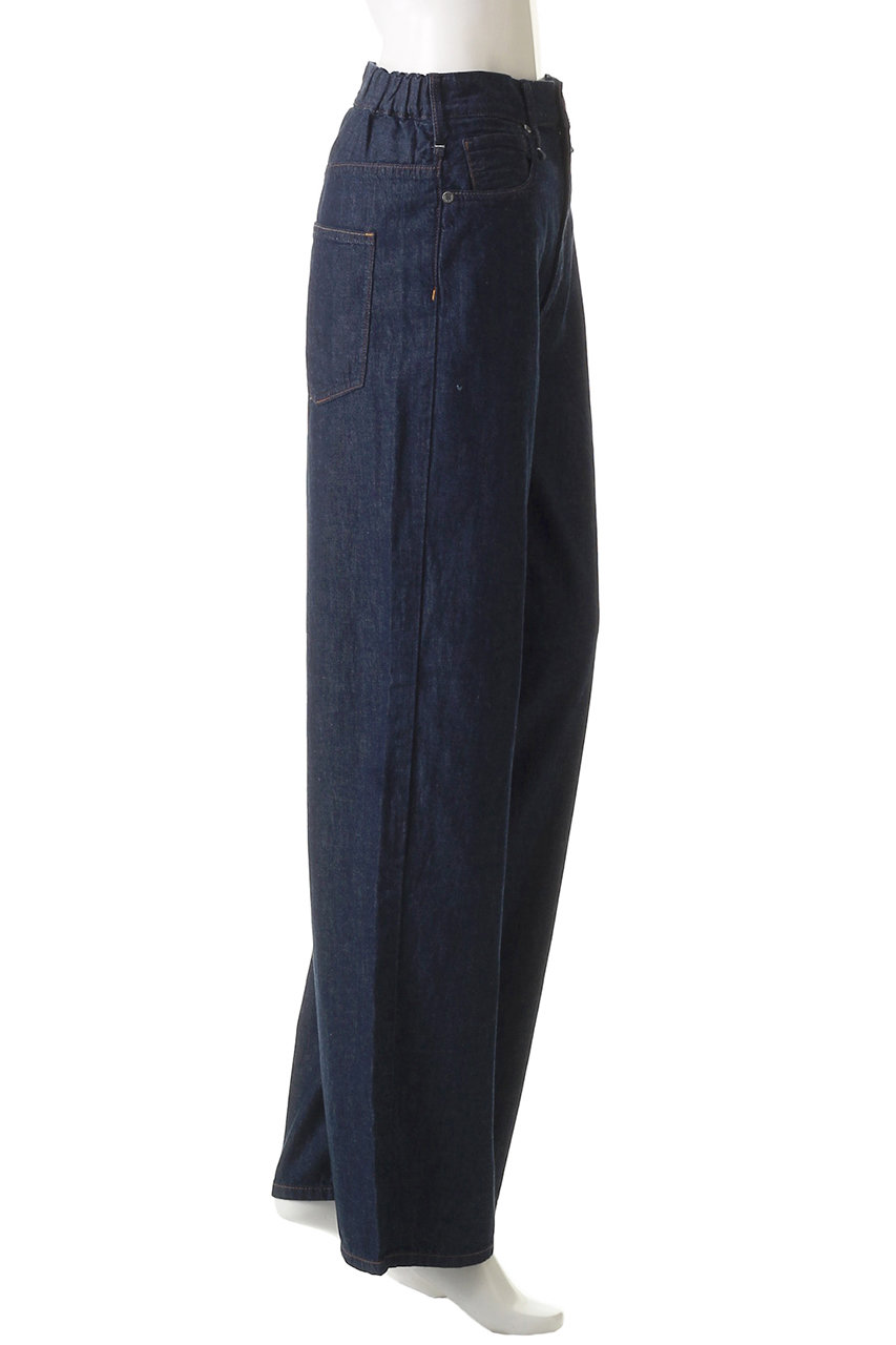 ✧美品【アッパーハイツ】ハイライズワイドデニムパンツ25 ブルー upper hights/アッパーハイツ】THE NIECE MID-RISE ミッドライズ