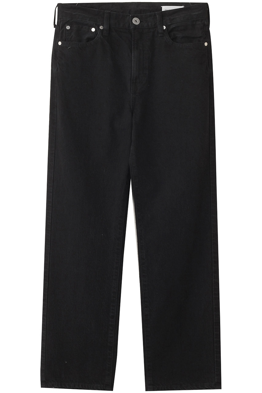 良品★　アッパーハイツ　THE HIM　【L】　ワイドストレートデニム　ブラック upper hights/アッパーハイツ】別注 THE HIM ワイドストレート