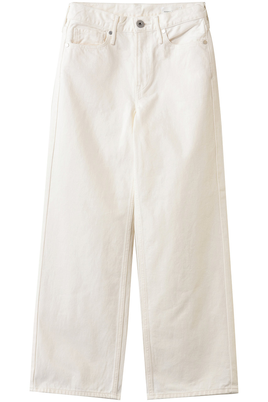 アッパーハイツ/upper hightsのTHE NIECE MID-RISE ワイドストレートデニムパンツ(SHIRO/103321202SHO)