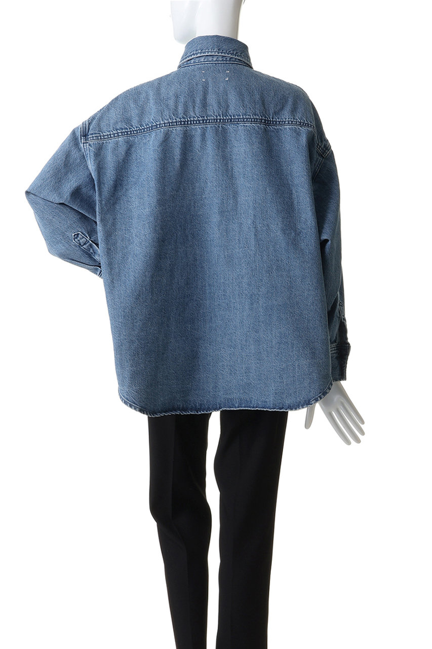 upper hights(アッパーハイツ)｜THE MORGAN デニムシャツ/MID BLUE の