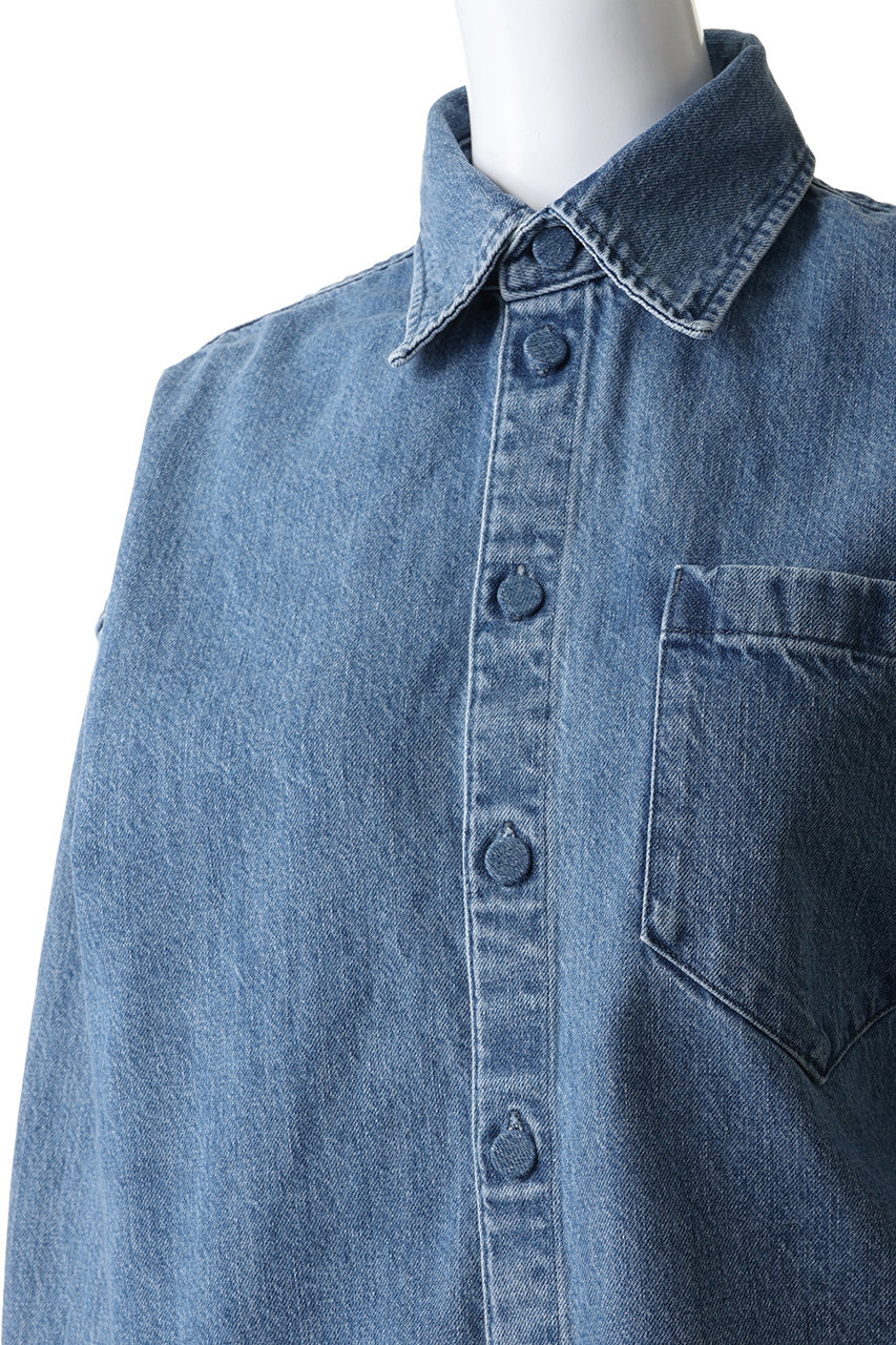 upper hights(アッパーハイツ)｜THE MORGAN デニムシャツ/MID BLUE の