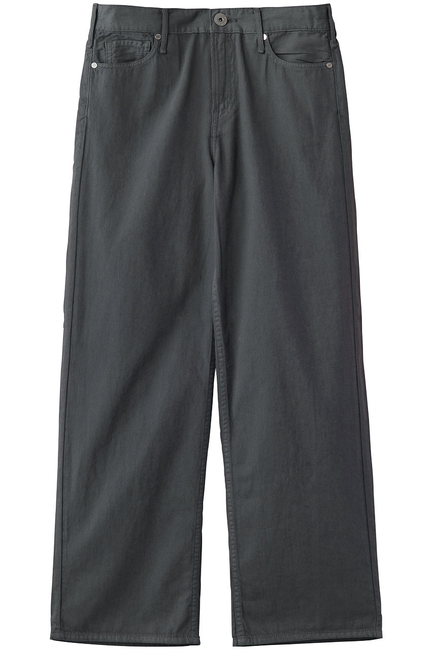 アッパーハイツ/upper hightsのTHE LAZY NIECE MID-RISE ワイドストレートデニムパンツ(CHARCOAL/120312602CHA)