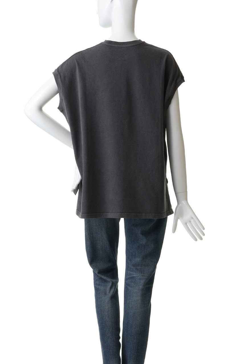 upper hights(アッパーハイツ)｜BIG NO SLEEVE TEE/FADED BLACK の通販