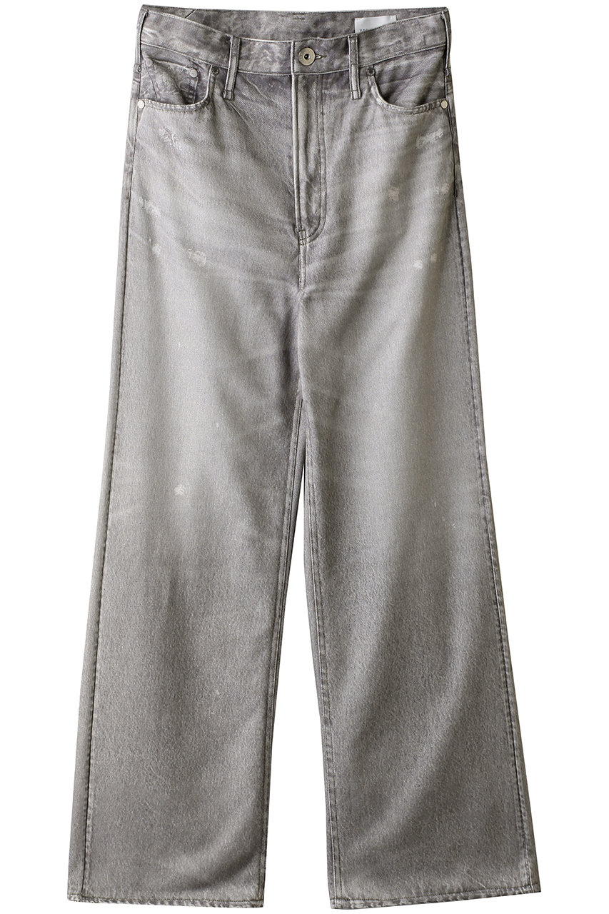 アッパーハイツ/upper hightsのTHE ECHO LIDDY ワイドストレートデニムパンツ(GREGE PRINT/163322502GGP)