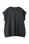 BIG ノースリーブポケットTシャツ アッパーハイツ/upper hights FADED BLACK