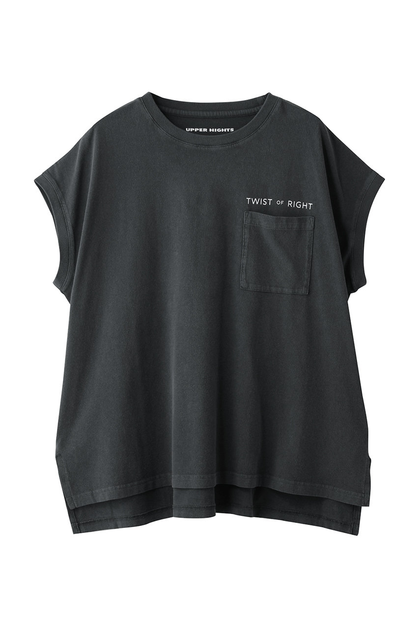 アッパーハイツ/upper hightsのBIG ノースリーブポケットTシャツ(FADED BLACK/263CW0302OWH)