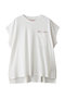 BIG ノースリーブポケットTシャツ アッパーハイツ/upper hights OFF WHITE