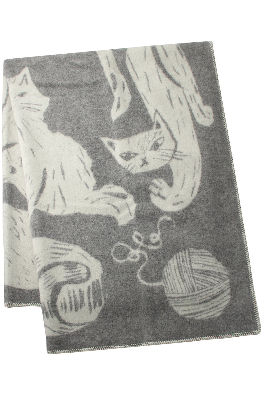 ラプアン カンクリ/LAPUAN KANKURITのKISSANPAIVAT blanket(グレー×ホワイト/LK100841)