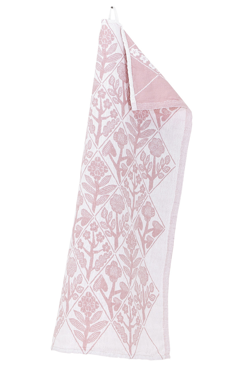 LAPUAN KANKURIT KUKAT towel (ホワイトローザ 48x70cm) ラプアン カンクリ ELLE SHOP画像