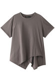 【JET LOSANGELES】アシンメトリーヘムコットンTシャツ