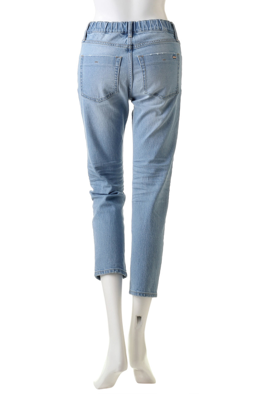 Jet ジェット Jet Losangeles ウォッシャブル イージーテーパードデニムパンツ ホワイト の通販 Elleshop エル ショップ