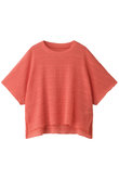 【JET LOSANGELES】【ウォッシャブル】ストレッチレース編みドルマンTシャツ