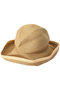 BOXED HAT スイッチカラーラインエッジ(11cm brim) マチュアーハ/mature ha. ミックスブラウン×ライトベージュ