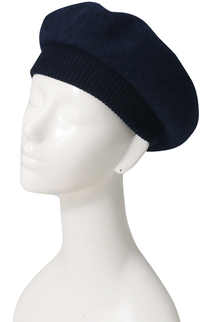 Mature Ha マチュアーハ トップギャザーウールベレー帽 ネイビー の通販 Elleshop エル ショップ