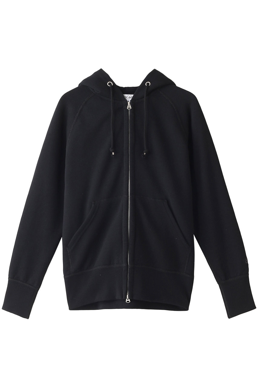 SALE 【50%OFF】 Americana アメリカーナ スピーマ裏毛フルジップフードパーカー ブラック