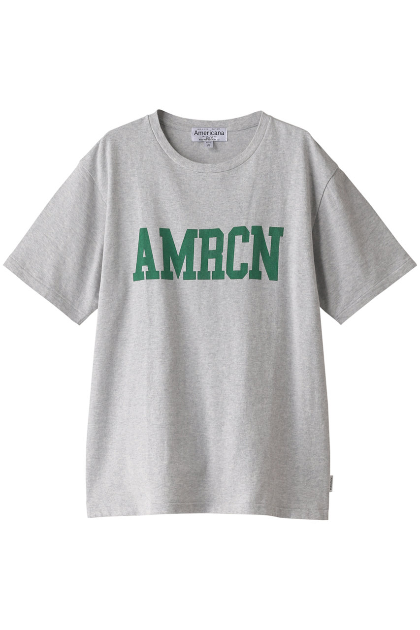 Americana 90'プリントTシャツ (ライト杢グレー, ONE) アメリカーナ ELLE SHOP