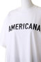 ハイゲージ天竺 ワイドスリーブ チュニック丈 Tシャツ アメリカーナ/Americana