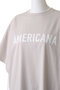 ハイゲージ天竺 ワイドスリーブ チュニック丈 Tシャツ アメリカーナ/Americana