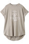 【ELLE SHOP限定】ベルギーリネンロゴTシャツ アメリカーナ/Americana グレージュ