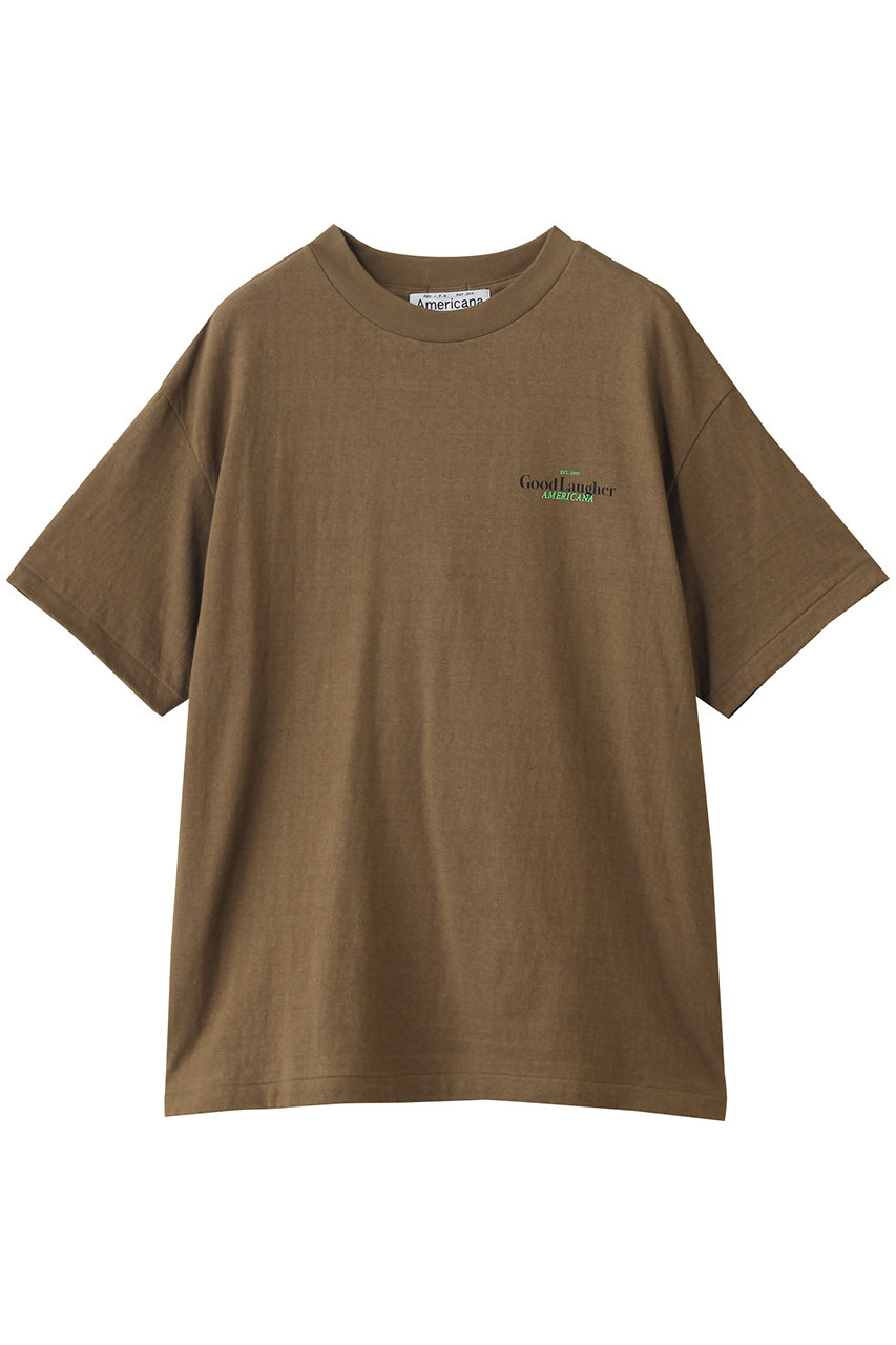 Americana(アメリカーナ)｜ラフィー丸胴プリントTシャツ