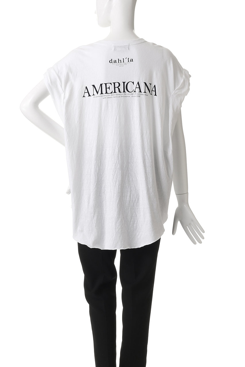 AMERICANA - アメリカーナ × ダリア 24SS リメイク プリントT Tシャツ カットソー Americana(アメリカーナ)｜【Americana×dahlia】リメイク