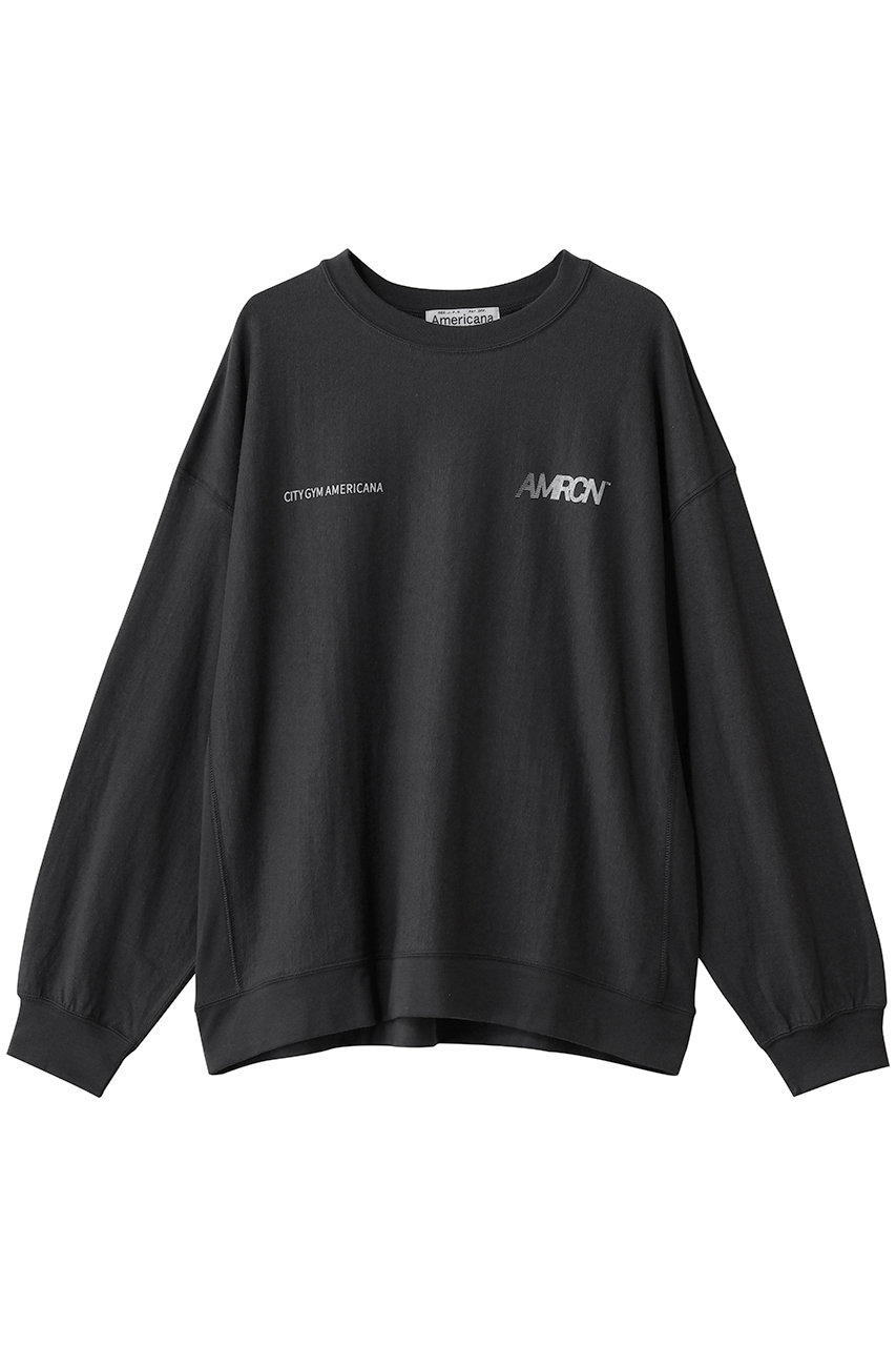 Americana リヴァースウィーブロングスリーブTシャツ (スミクロ, M) アメリカーナ ELLE SHOP Americana リヴァースウィーブロングスリーブTシャツ (スミクロ, M) アメリカーナ ELLE SHOP