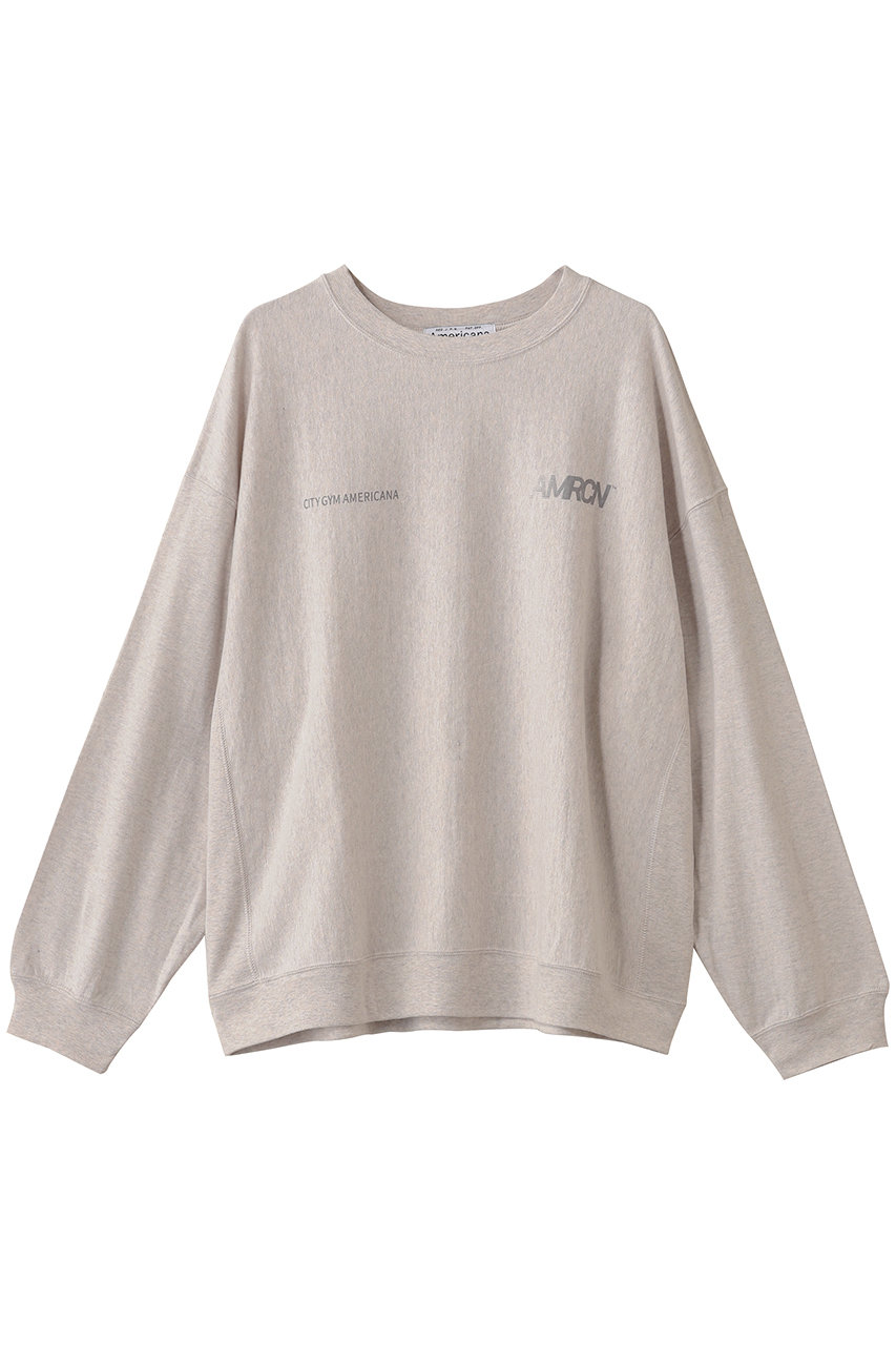 Americana リヴァースウィーブロングスリーブTシャツ (オートミール, M) アメリカーナ ELLE SHOP Americana リヴァースウィーブロングスリーブTシャツ (オートミール, M) アメリカーナ ELLE SHOP