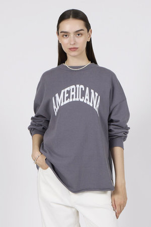 AMERICANAスウェット&ハーフネック ロングスリーブTシャツ AMERICANAスウェット&ハーフネック ロングスリーブTシャツ トップス