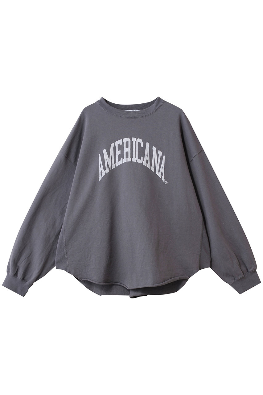 Americana USED加工ロングスリーブTシャツ (ナス, ONE) アメリカーナ ELLE SHOP Americana USED加工ロングスリーブTシャツ (ナス, ONE) アメリカーナ ELLE SHOP