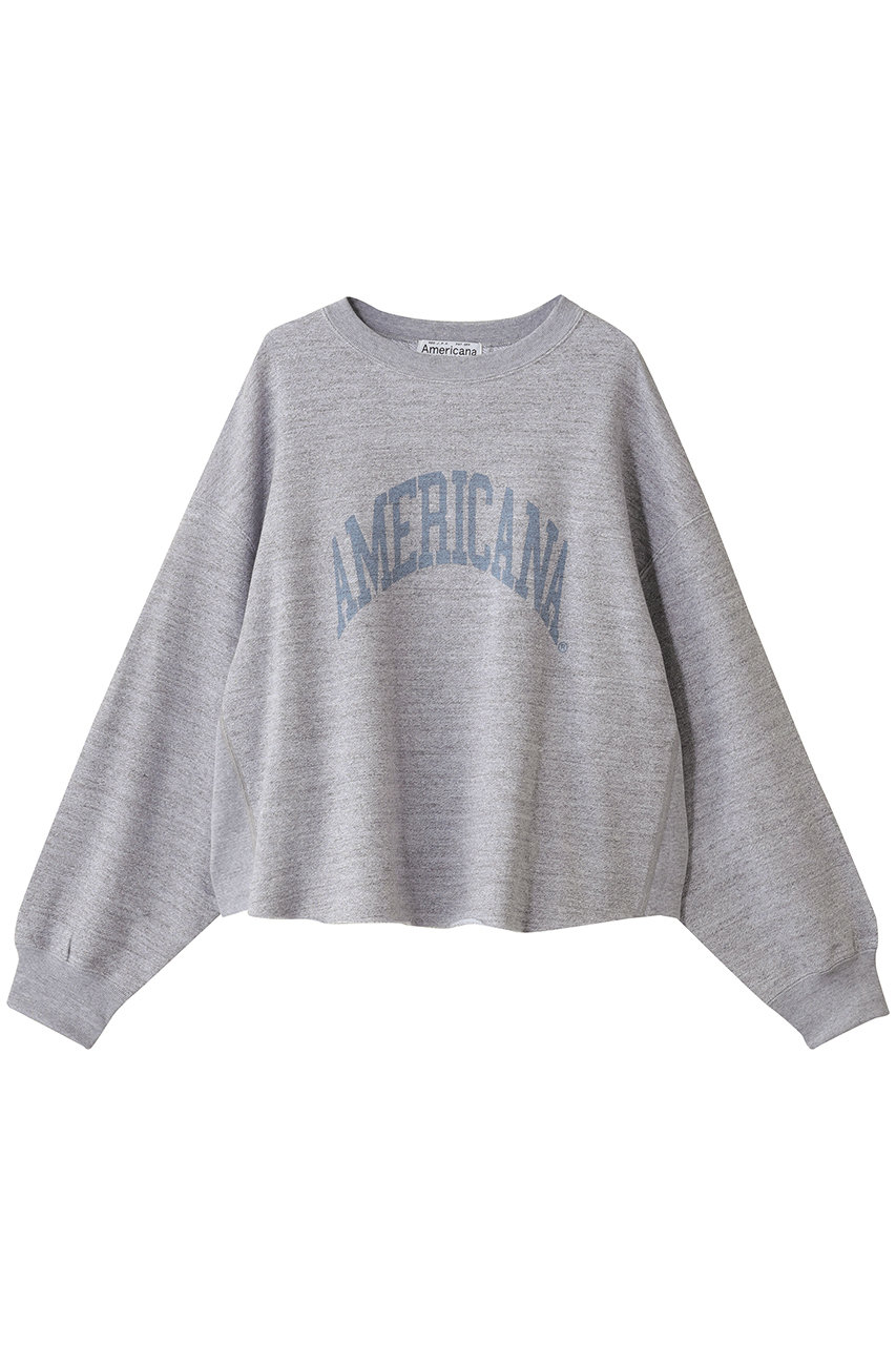 アメリカーナ/Americanaのクロップドカットオフスウェット(杢グレー/BRF-736A/2)