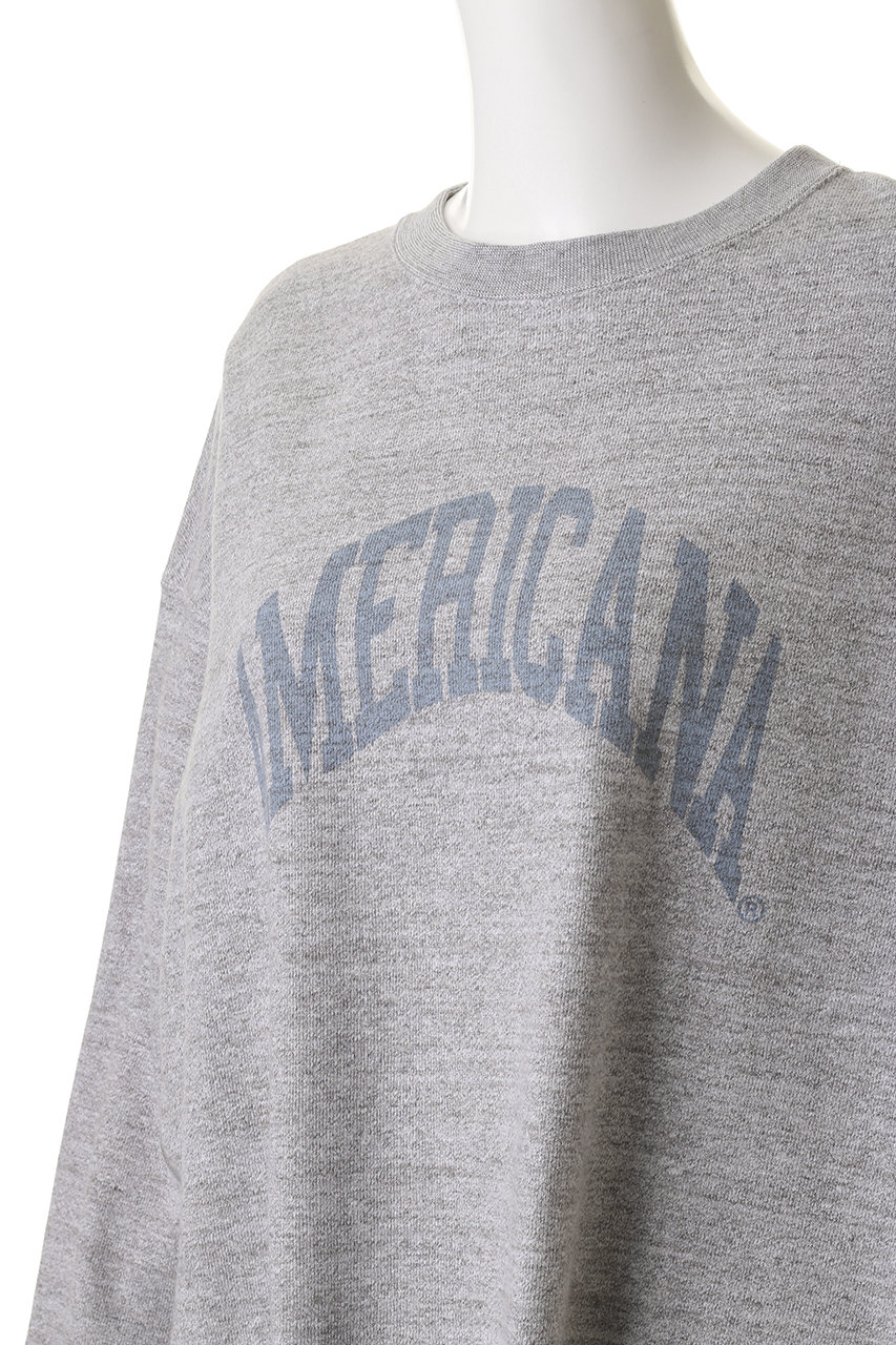 Americana(アメリカーナ)｜クロップドカットオフスウェット/杢グレー