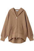 【ELLE SHOP限定】ゴールドジップ フード パーカー