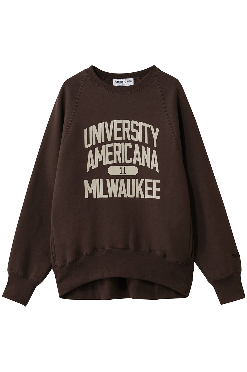 Americana(アメリカーナ)｜ボリュームスリーブクルースウェット/ダーク