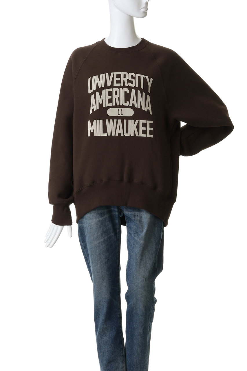 Americana(アメリカーナ)｜ボリュームスリーブクルースウェット/ダーク