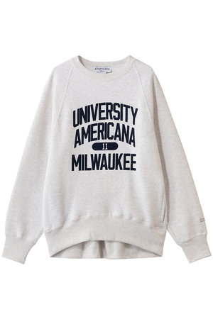 アメリカーナ/Americanaのボリュームスリーブクルースウェット(110100/110105)