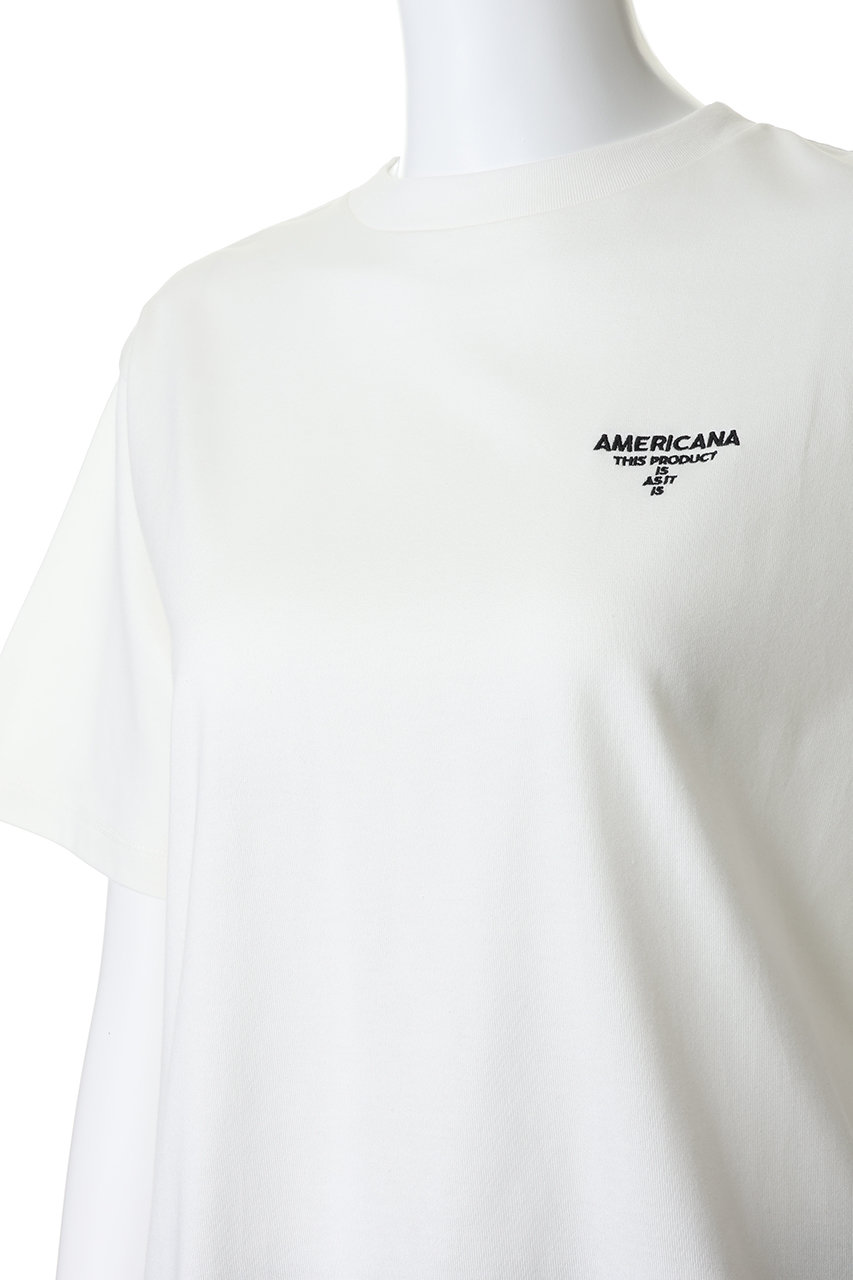 Americana(アメリカーナ)｜エンブロイダリーTシャツ/ホワイト の通販